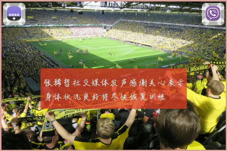 张稀哲社交媒体发声感谢关心表示身体状况良好将尽快恢复训练